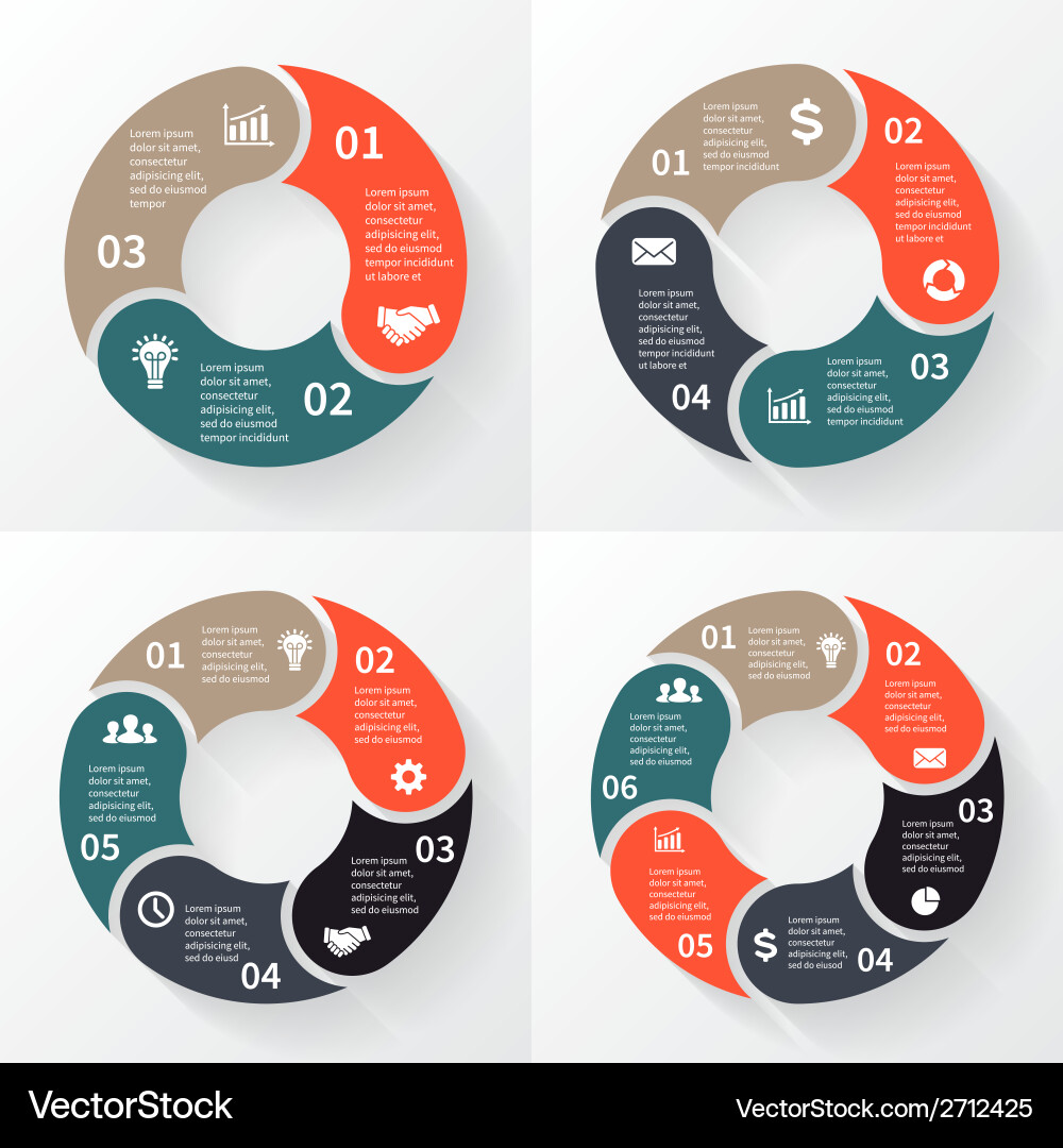 Circular Arrows for Workflow vector image