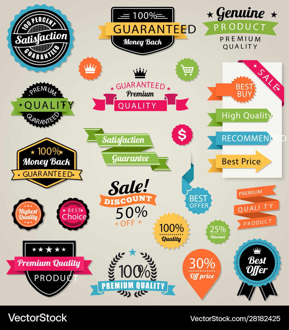 Colorful web elements Colorful web elements vector image
