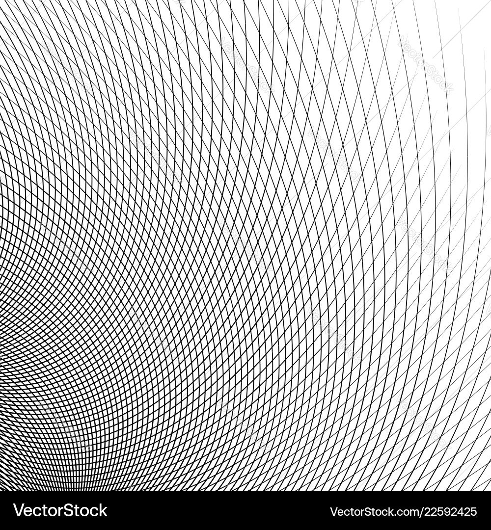 Curved Mesh Grid - Dynamic Lines vector image