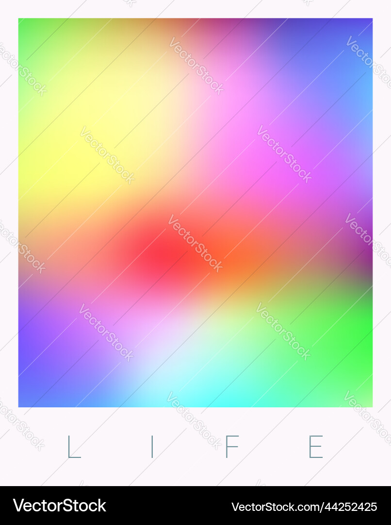 Life - colorful gradient design Life - colorful gradient design vector image