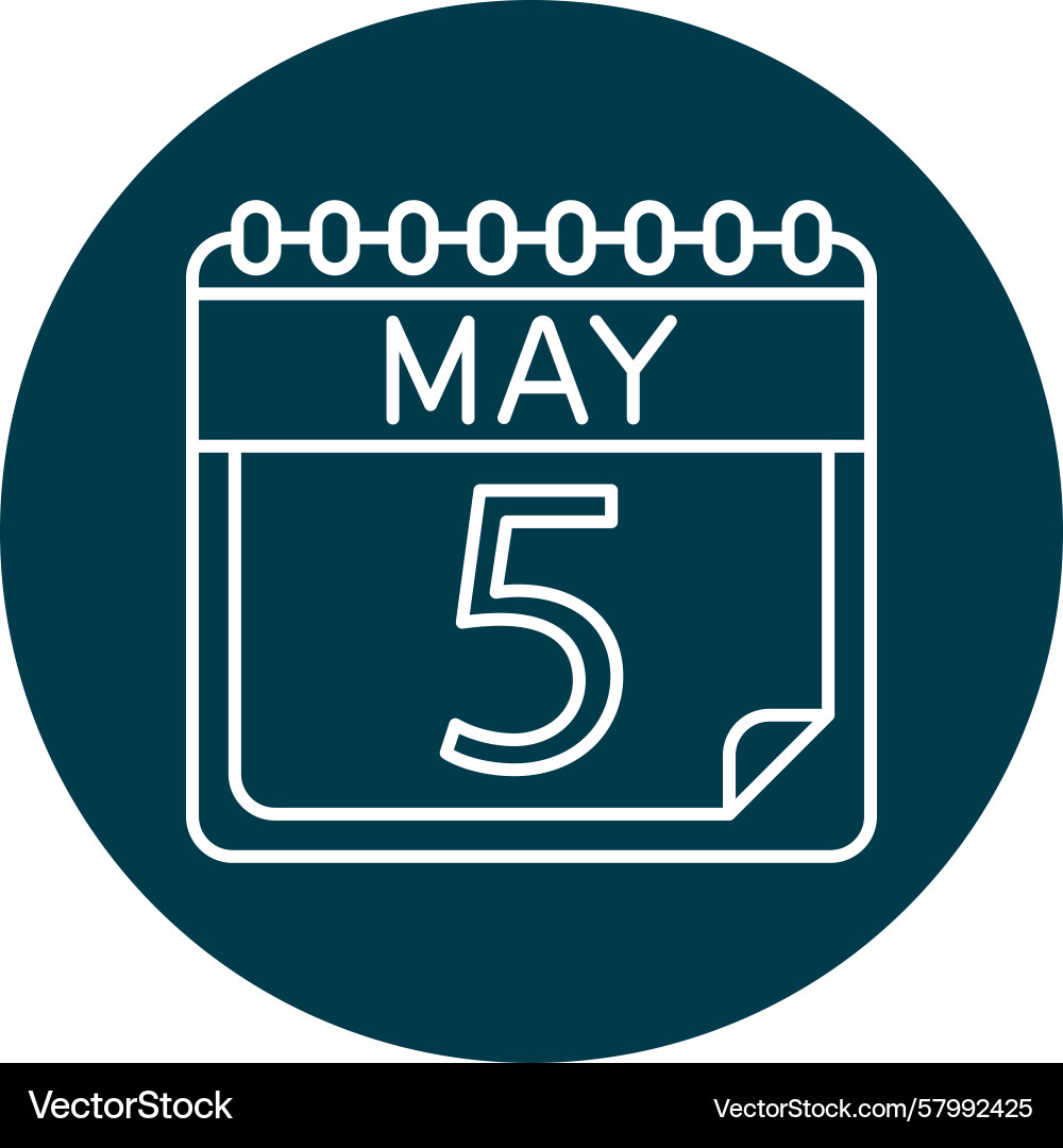 May line multi circle Vector Image