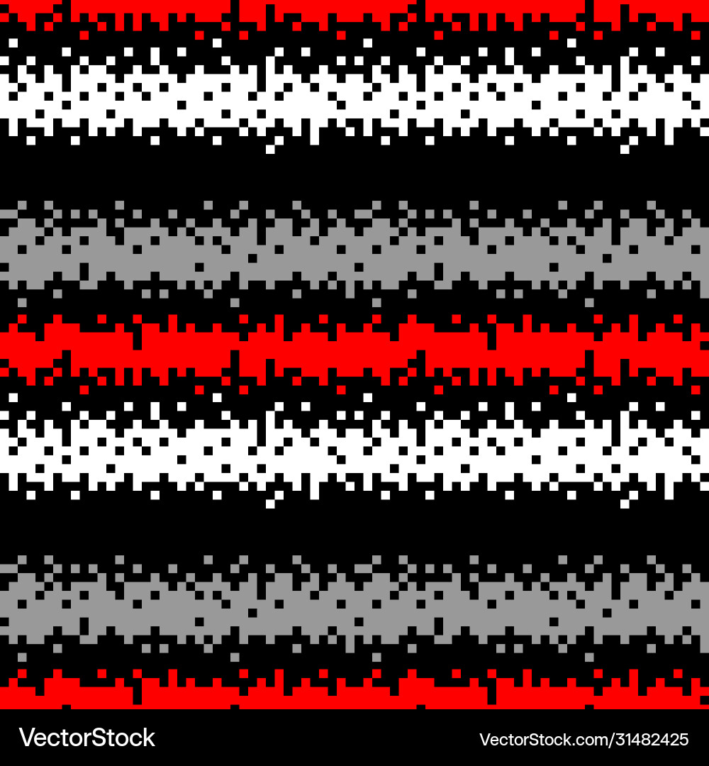 Pixel seamless pattern Vector Image