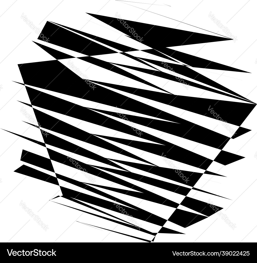 Random geometric abstract art element shattered Vector Image