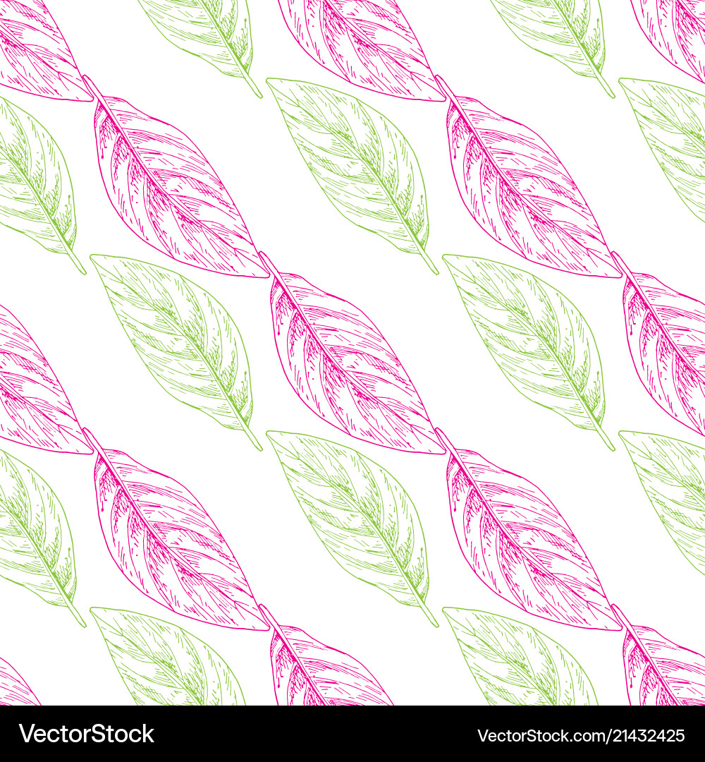 Seamless pattern with colored outline Vector Image