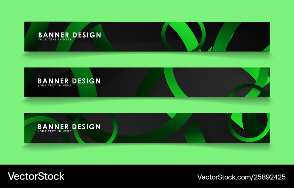 Set rectangular banners with background dark Set rectangular banners with background dark vector image