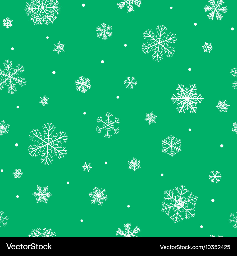 Snowflake Seamless Pattern vector image