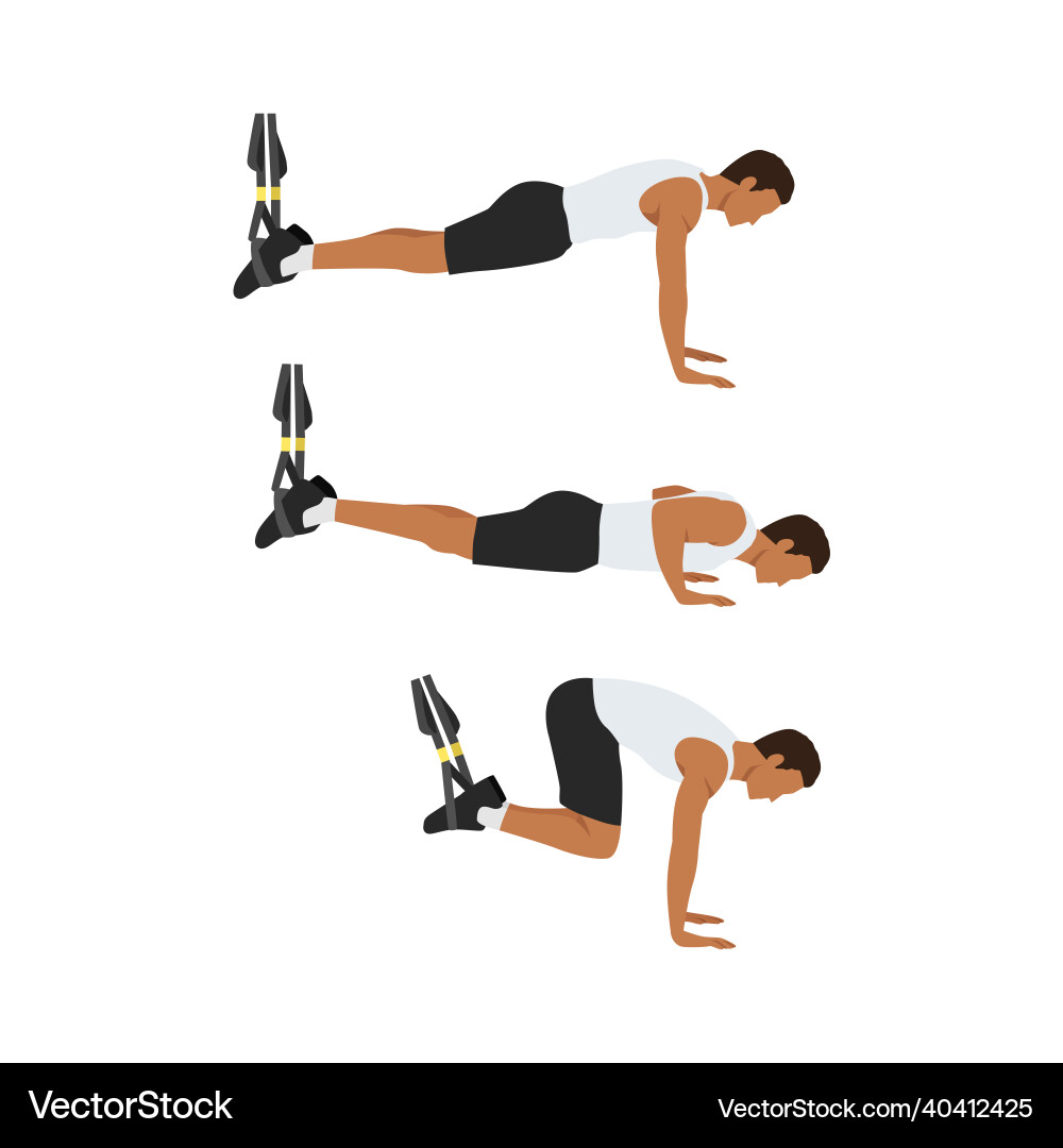 Trx suspension straps atomic push ups Trx suspension straps atomic push ups vector image
