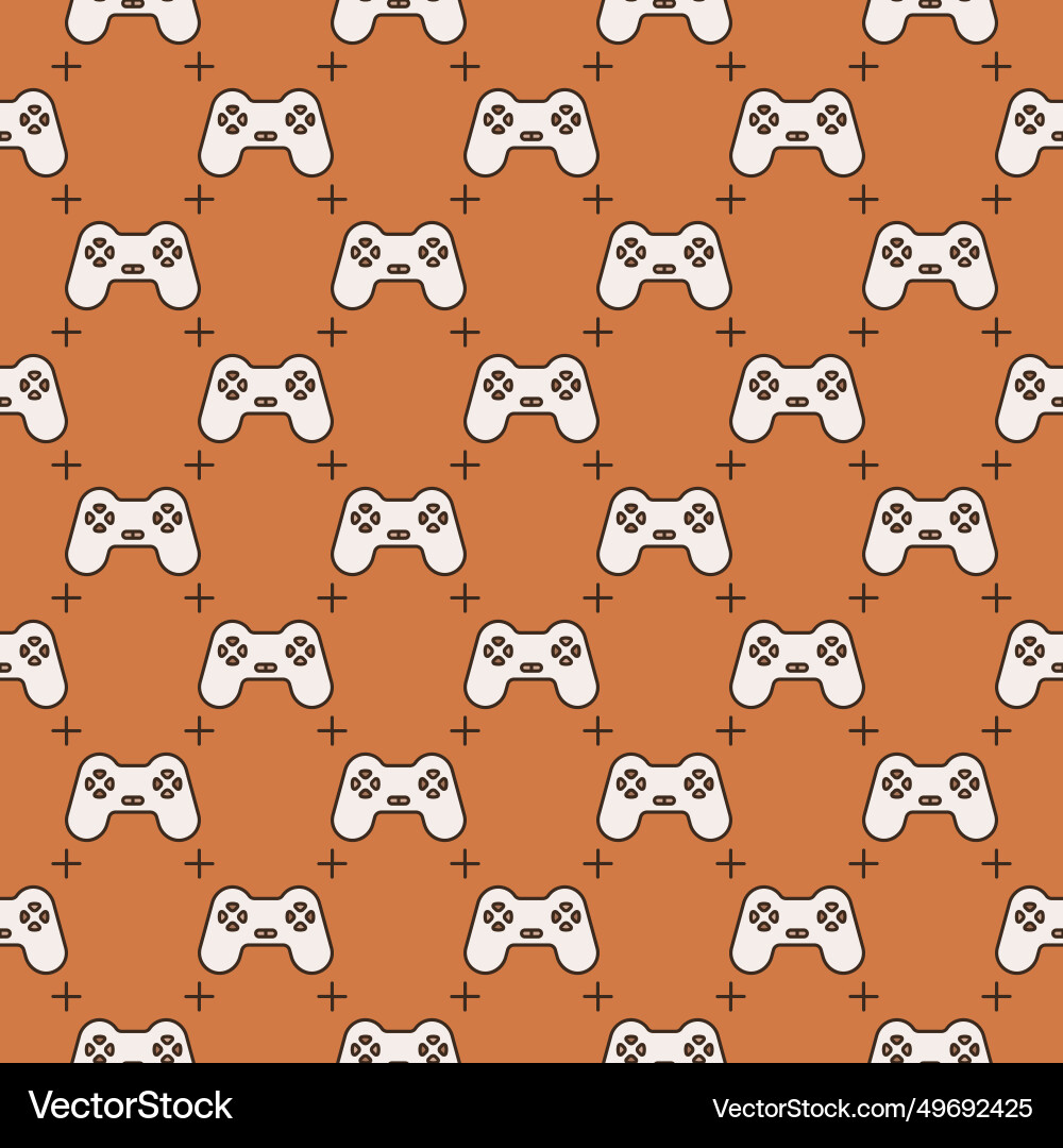 Videogame controller computer gamepad colored Videogame controller computer gamepad colored vector image