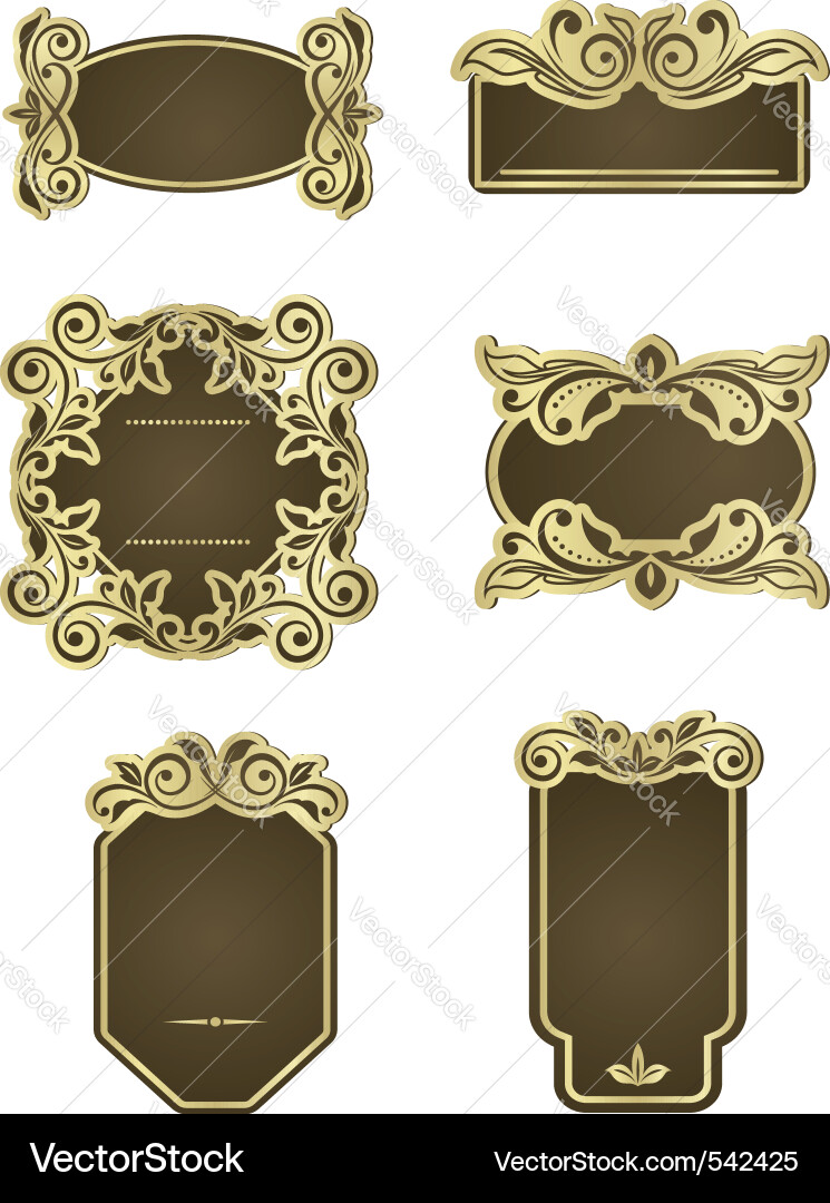 Wedding invitation templates Royalty Free Vector Image