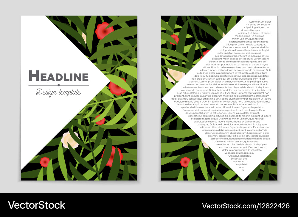 Abstract layout background set for art vector image