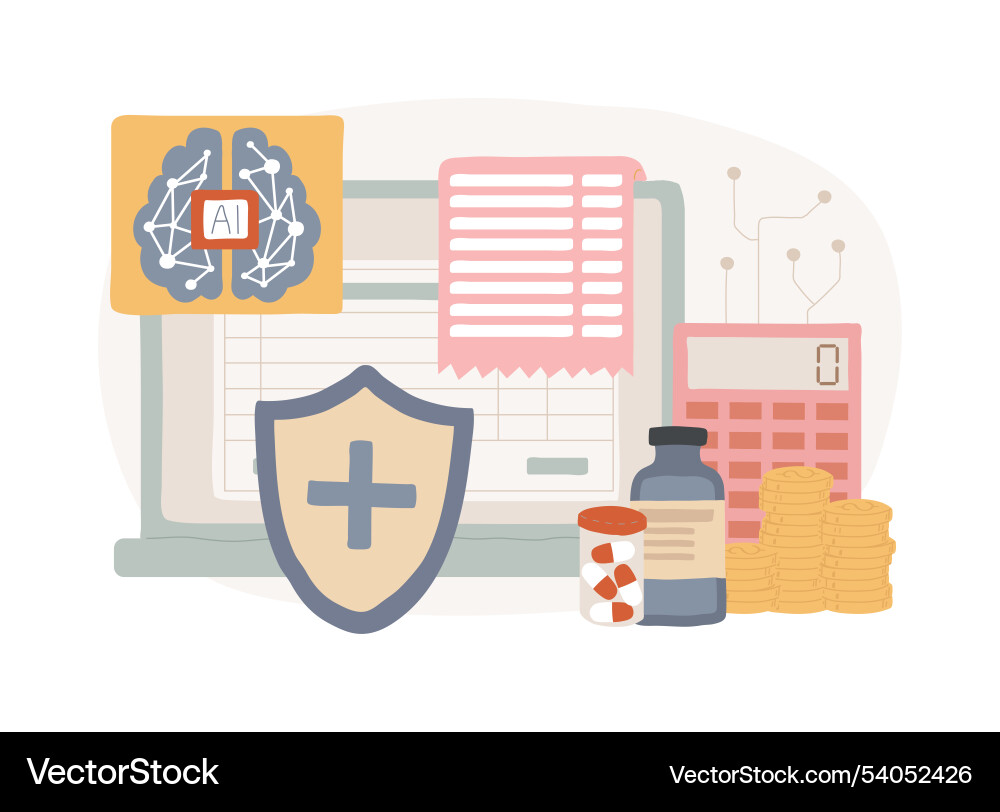 Ai-streamlined medical billing and coding abstract Ai-streamlined medical billing and coding abstract Vector Image