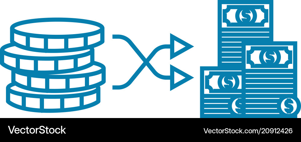 Building capital linear icon concept Vector Image