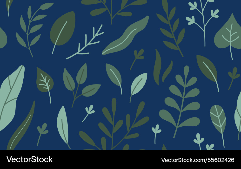 Fresh herbs seamless pattern cute hand drawn Fresh herbs seamless pattern cute hand drawn vector image
