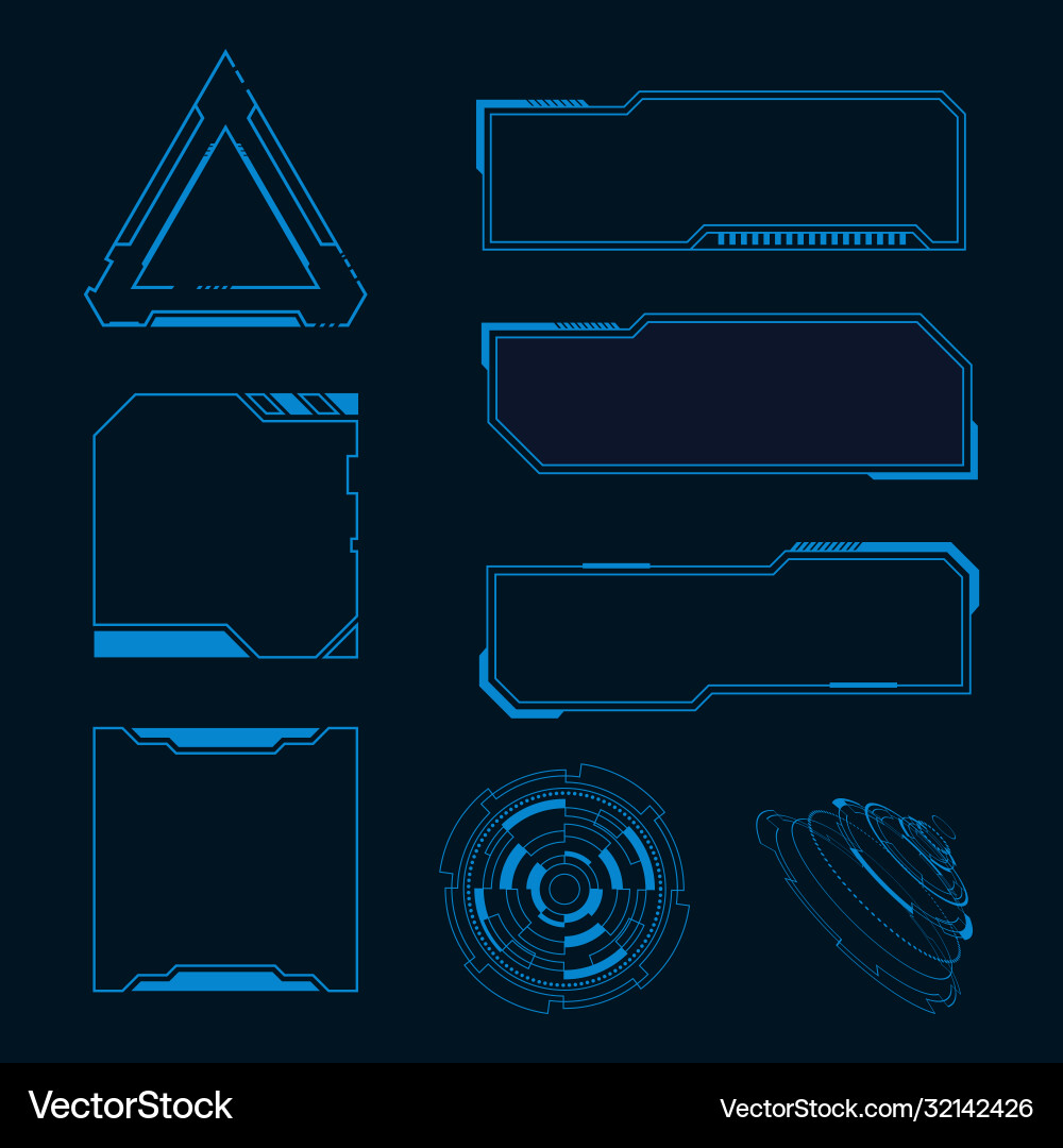 Futuristic user interface Futuristic user interface vector image