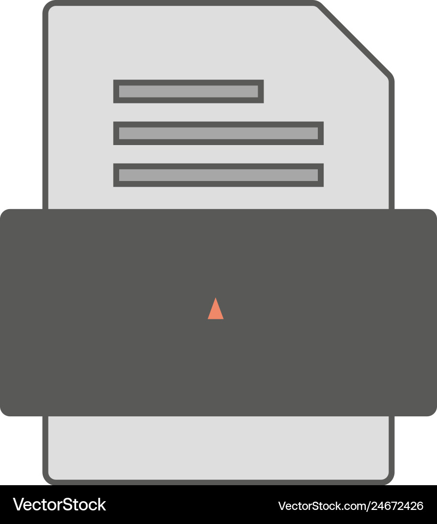 Gam file document icon Vector Image