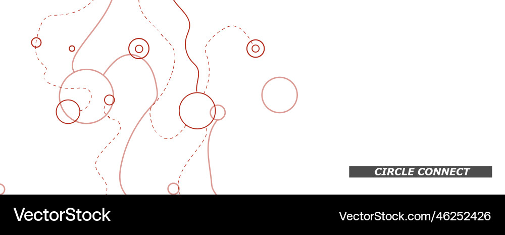 Horizontal banner with dynamic waves and dots Horizontal banner with dynamic waves and dots vector image