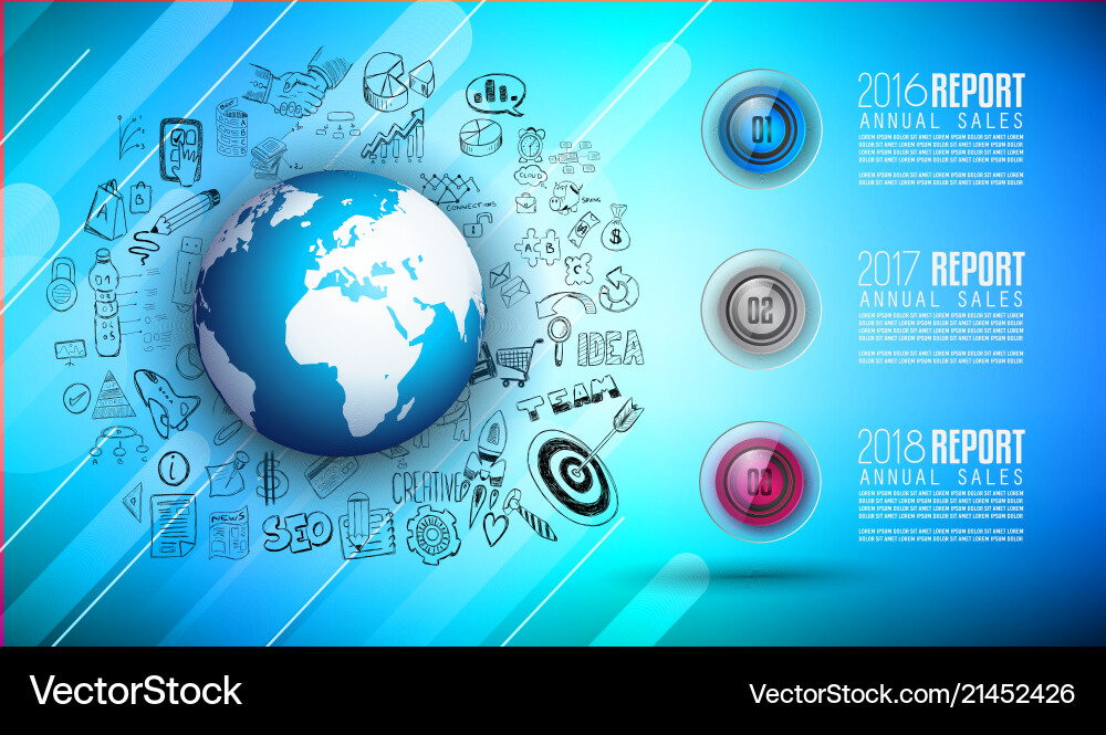 Infograph template with multiple choices vector image