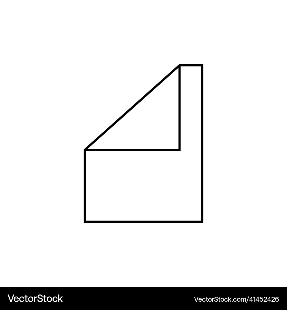 Outline document icon isolated on grey background Outline document icon isolated on grey background vector image