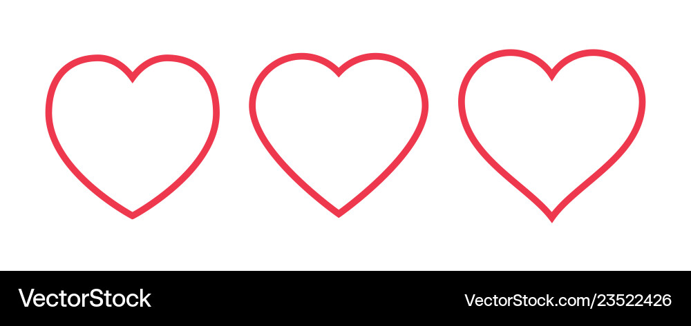 Red heart icon isolated on white background Red heart icon isolated on white background vector image
