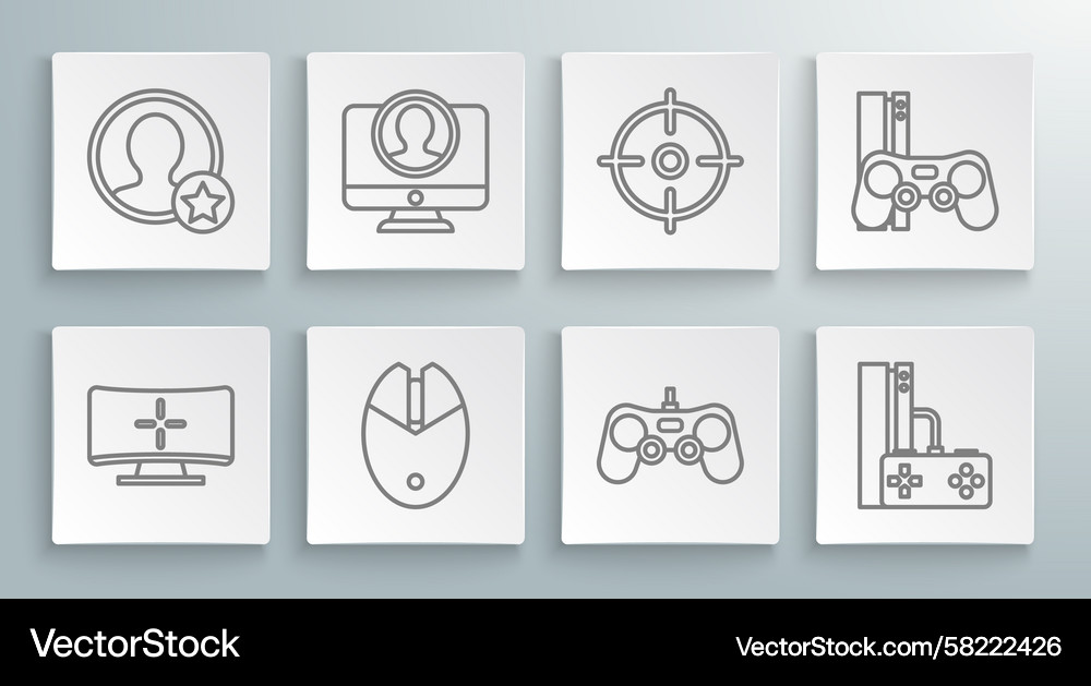 Set line computer monitor create account screen Set line computer monitor create account screen Vector Image