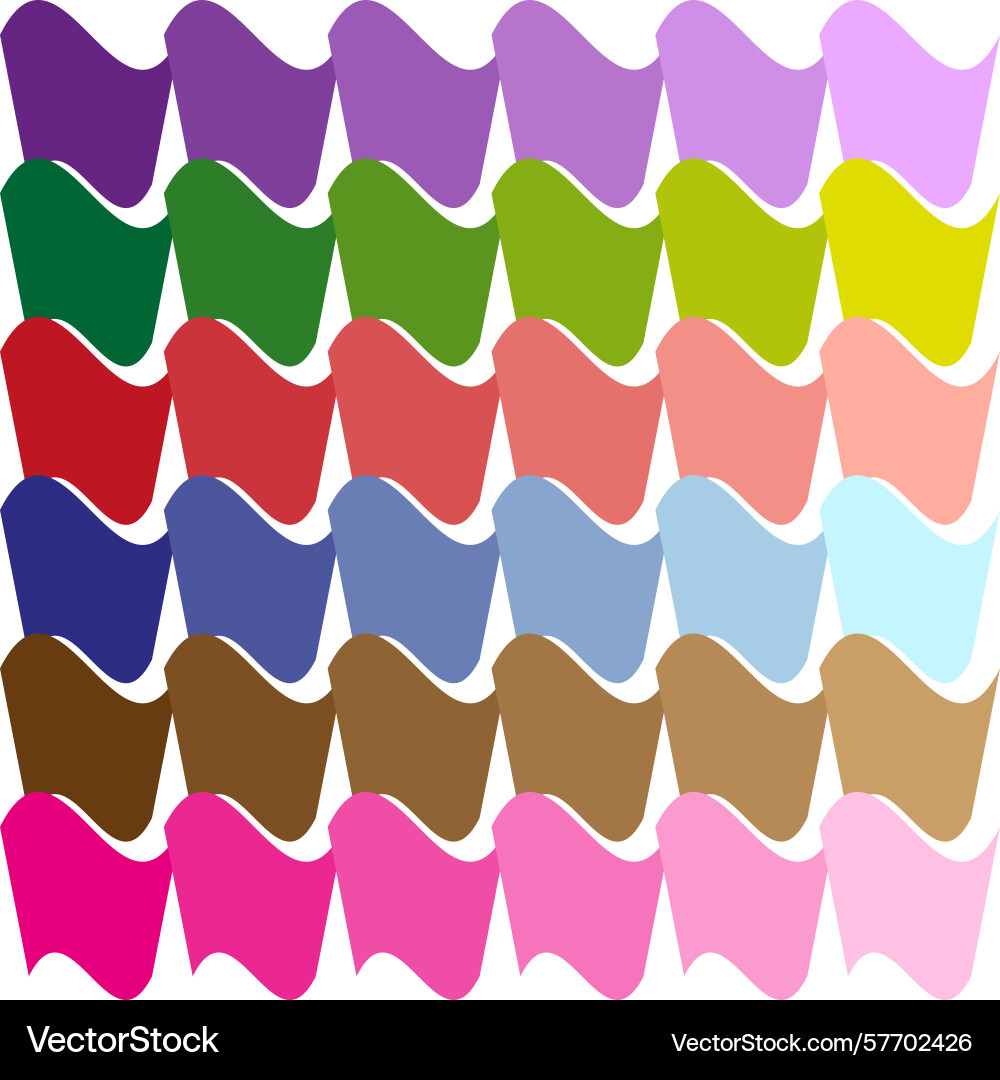 Wave pattern colorful abstract shapes curved Wave pattern colorful abstract shapes curved vector image