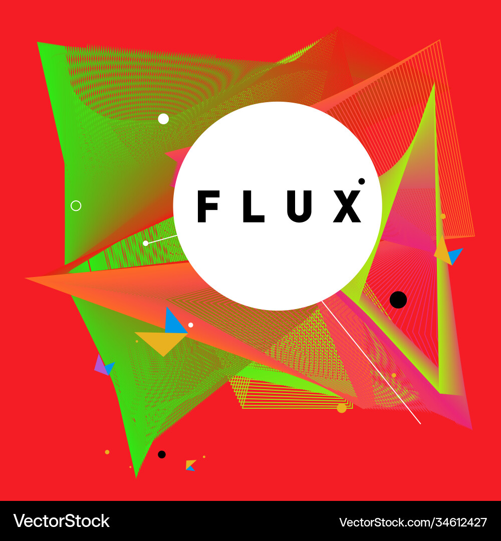 3d colorful wave background dynamic flux effect 3d colorful wave background dynamic flux effect vector image
