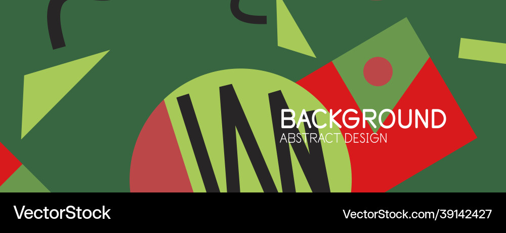 Abstract background blocks lines triangles vector image