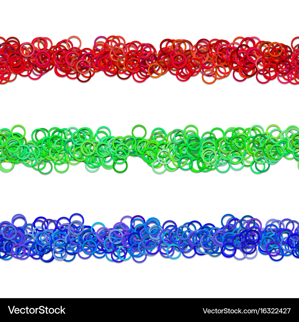 Abstract circle pattern page separator line vector image