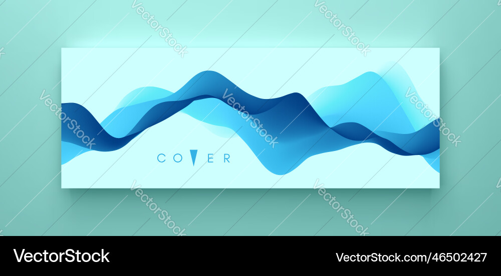 Abstract wavy background with dynamic effect Vector Image