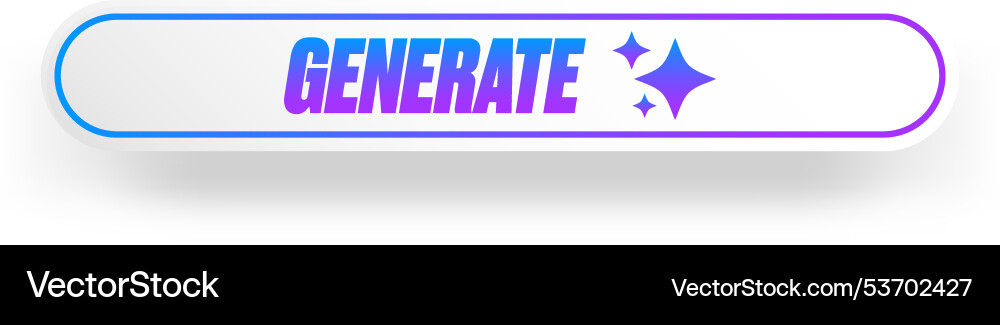 Ai generated white paper style button Ai generated white paper style button vector image