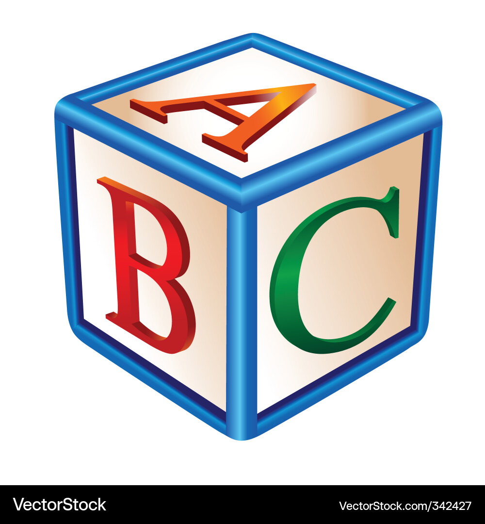 Alphabet Learning Game Vector Image