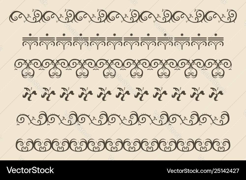 Curl lines Curl lines vector image