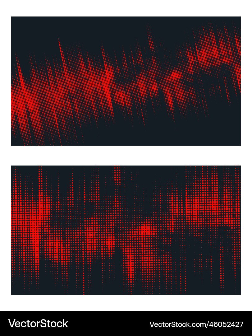 Dots halftone red blue color pattern gradient Dots halftone red blue color pattern gradient vector image
