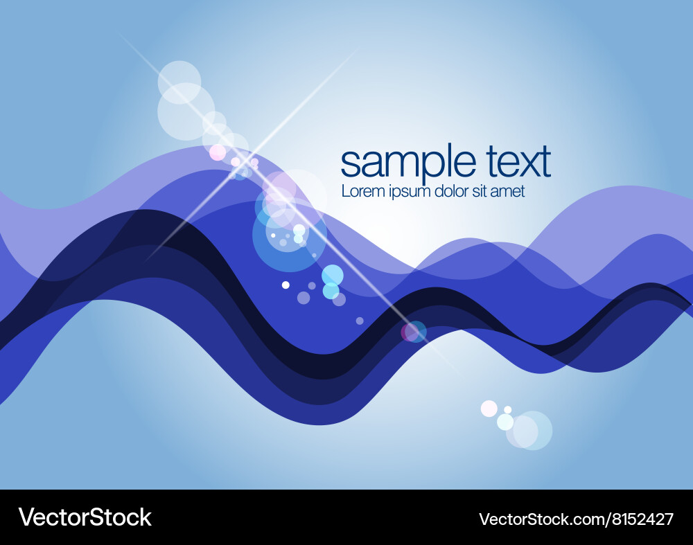 Dynamic Wave Background Vector Image