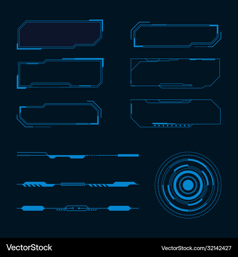 Futuristic user interface Futuristic user interface vector image