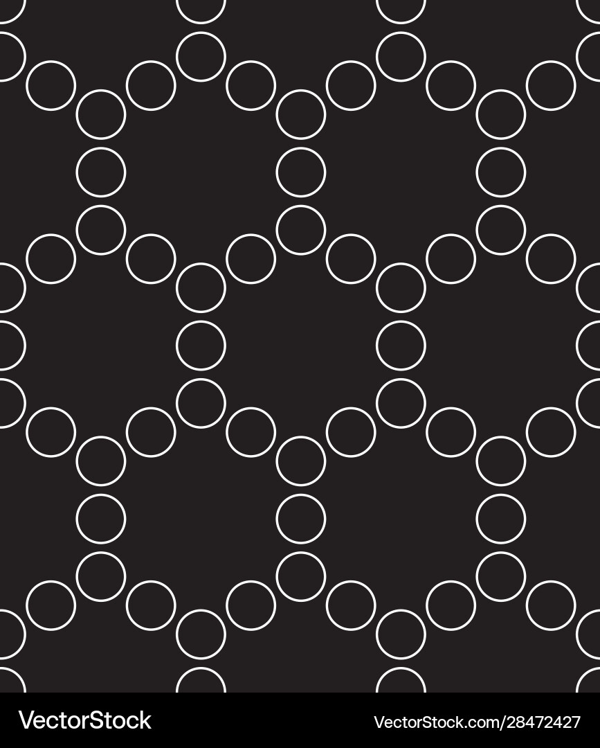 Hexagonal Circle Pattern Vector Image