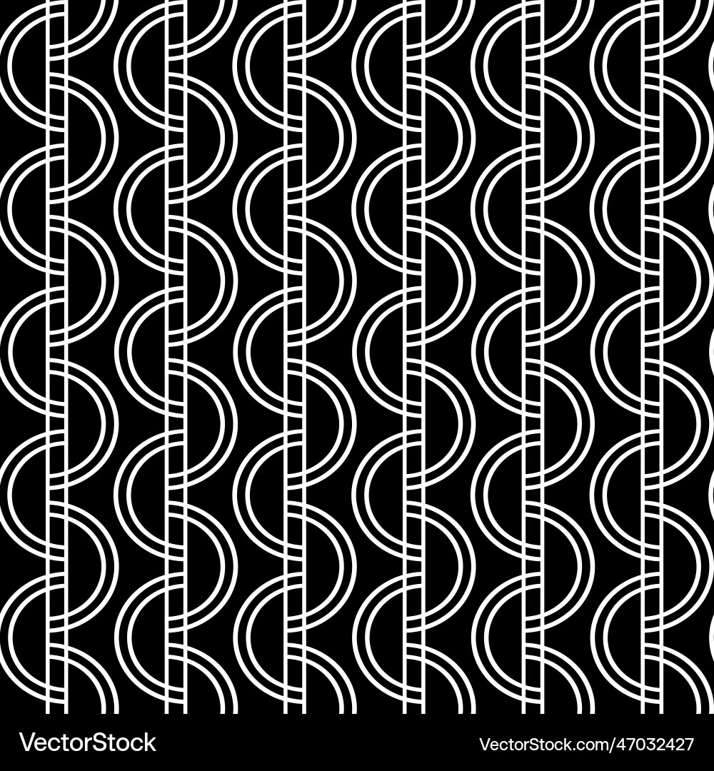 Openwork seamless pattern with curls Vector Image