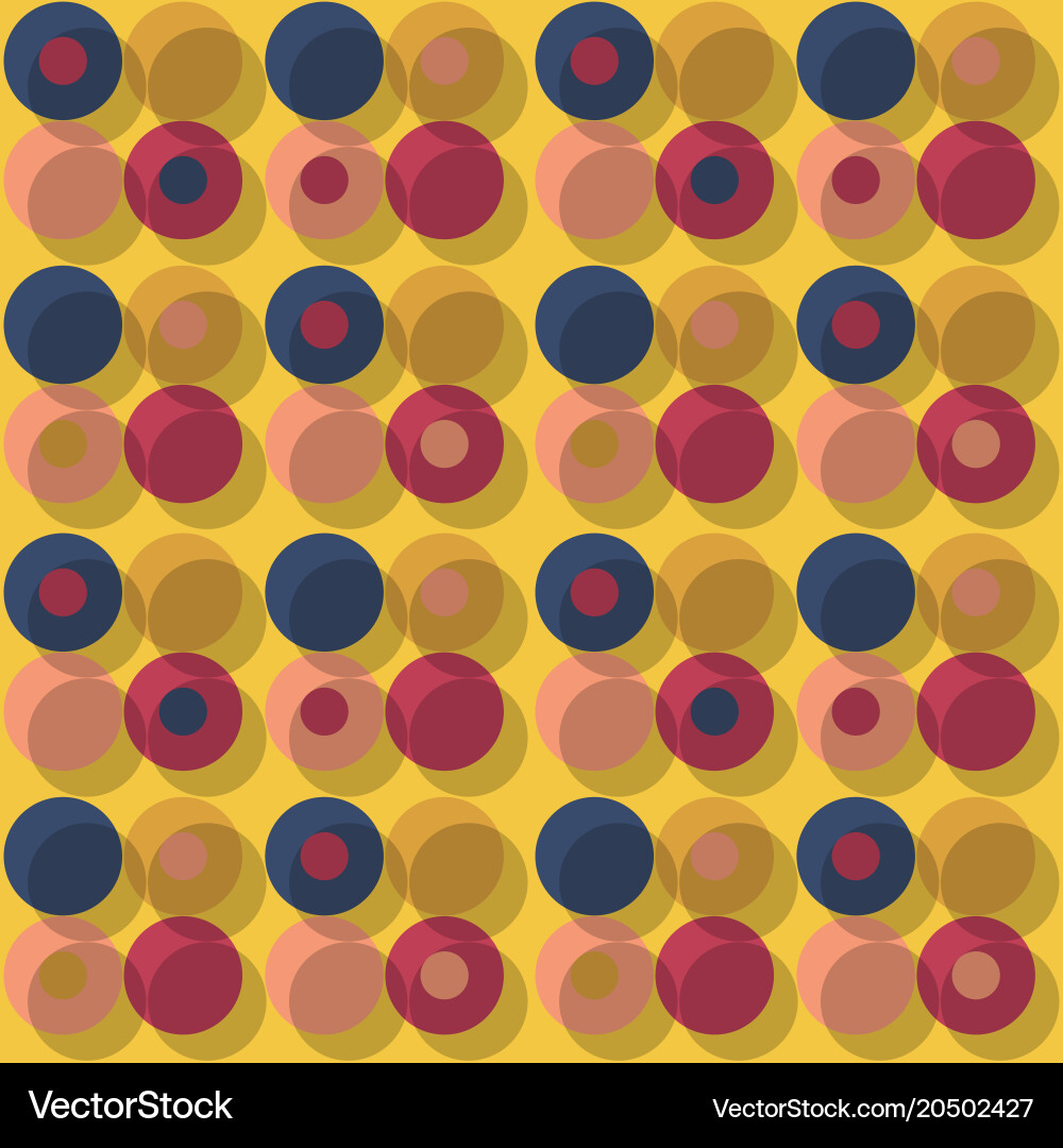 Orbit offset seamless pattern Vector Image