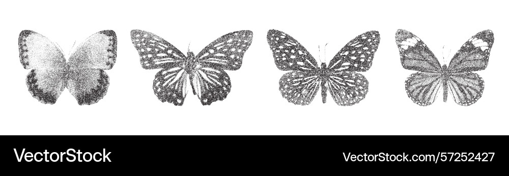 Print with photocopy effect featuring a collection Print with photocopy effect featuring a collection vector image