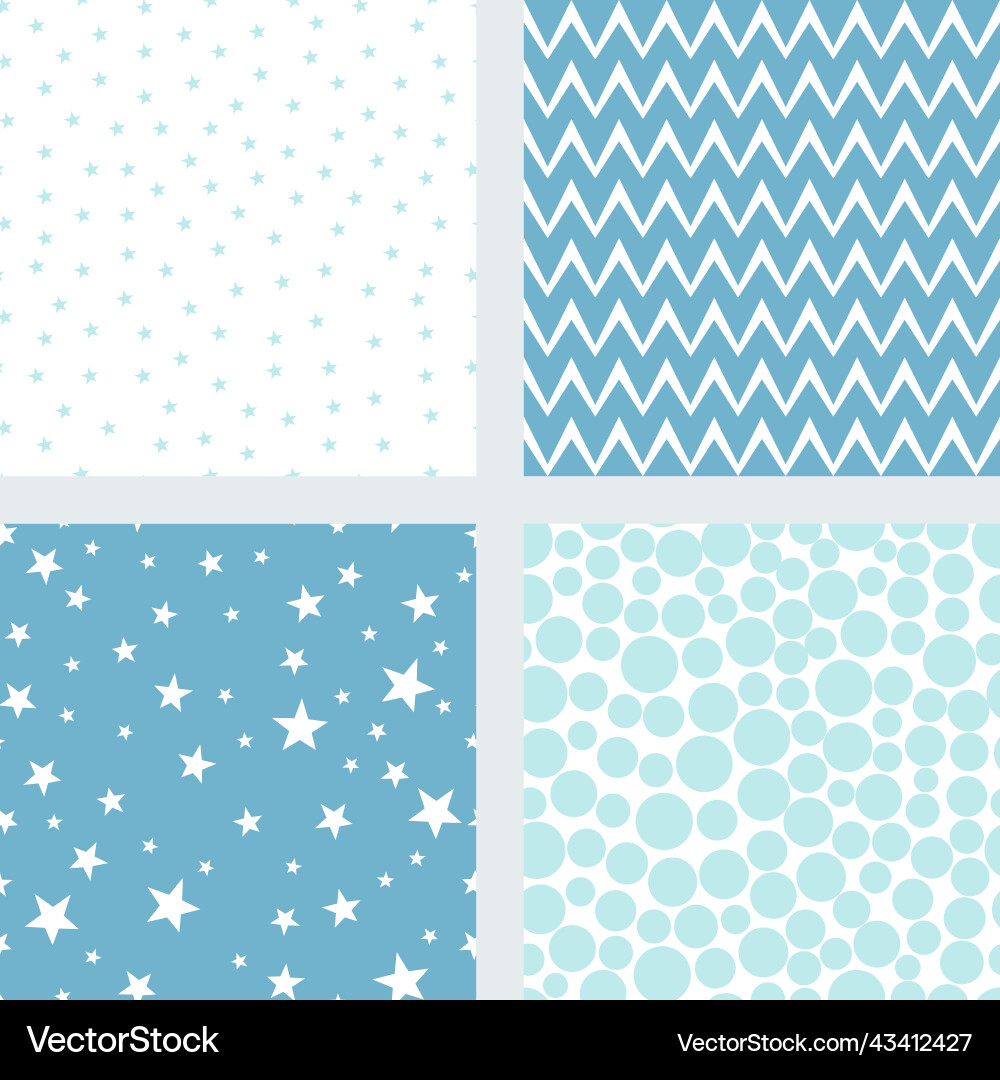 Set of patterns for a boy Vector Image