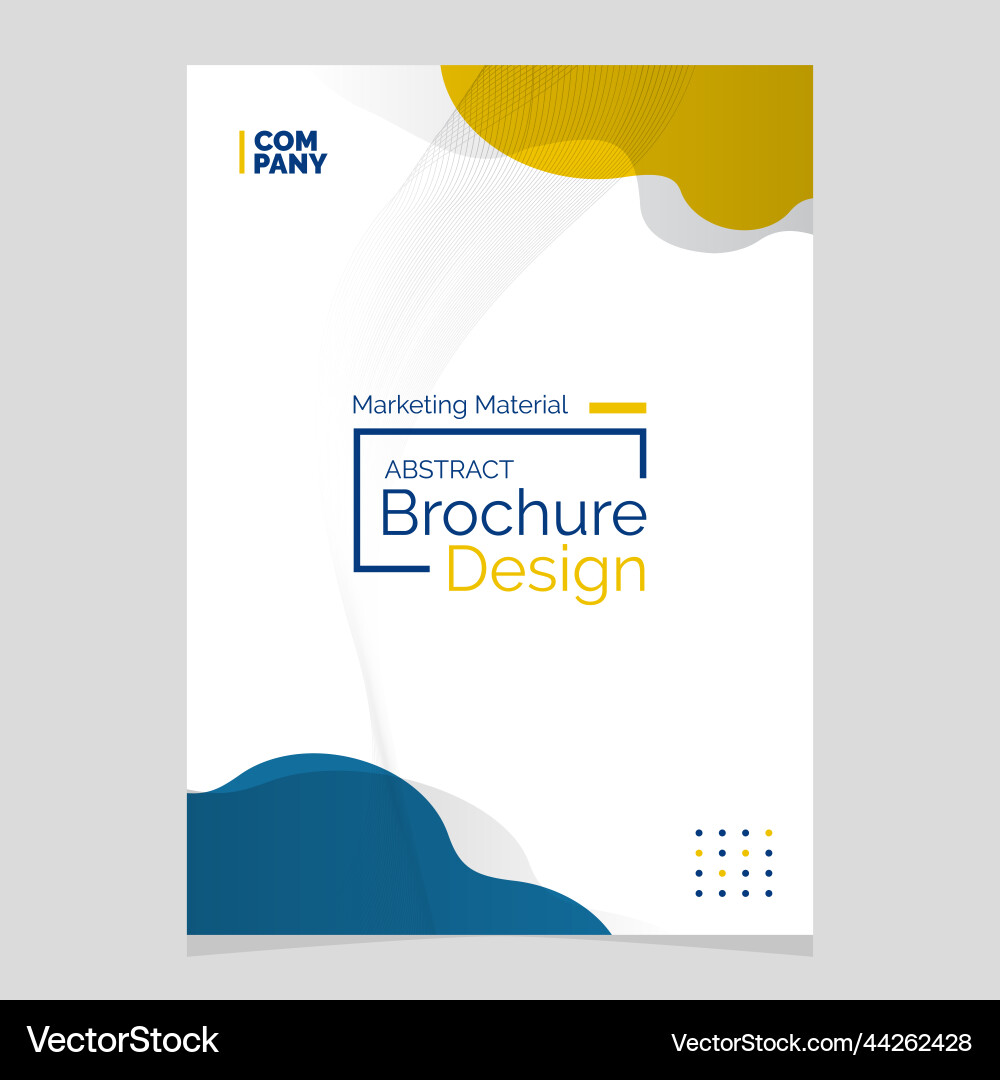 Abstract brochure design liquid shape blob Abstract brochure design liquid shape blob Vector Image