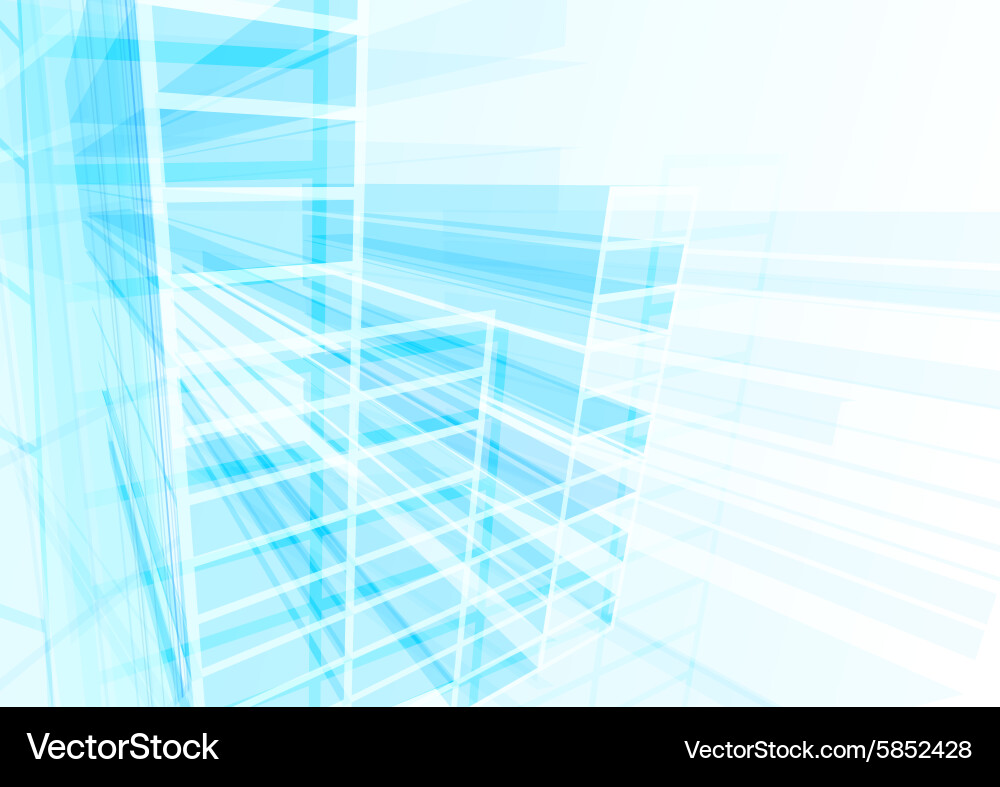 Abstract building from the lines vector image