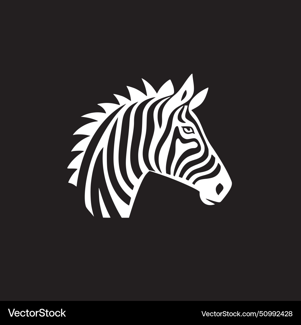Animal - black and white Royalty Free Vector Image