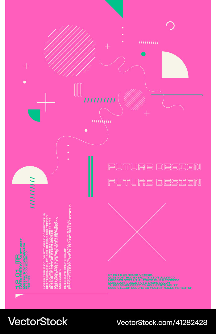 Composition with dynamic and geometric shapes Composition with dynamic and geometric shapes Vector Image