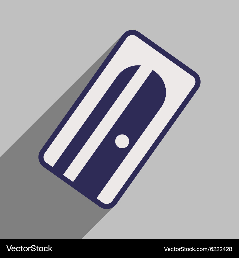 Flat with shadow icon and mobile application vector image