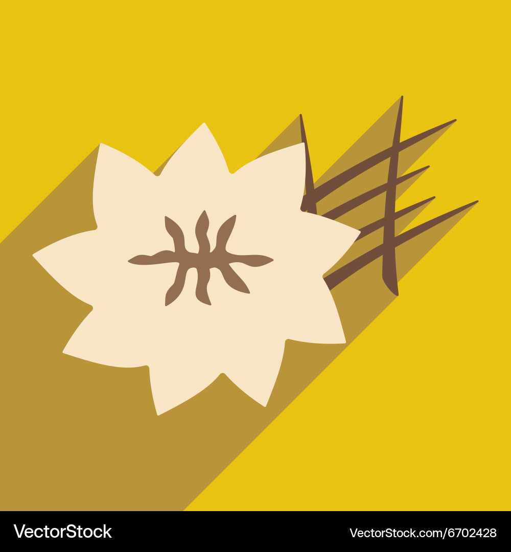 Flat with shadow icon and mobile application Vector Image