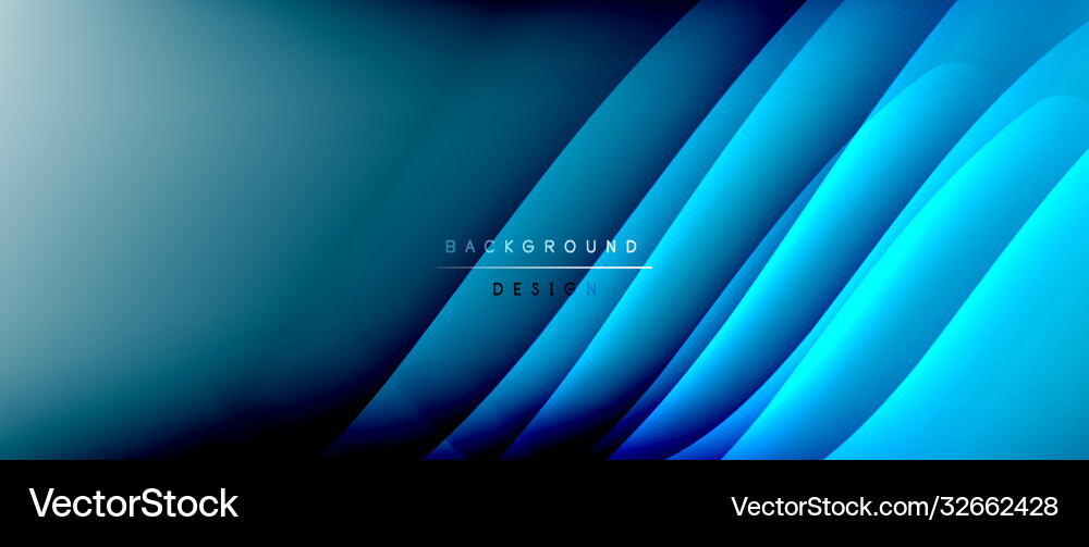 Fluid gradient waves with shadow lines and glowing Fluid gradient waves with shadow lines and glowing Vector Image