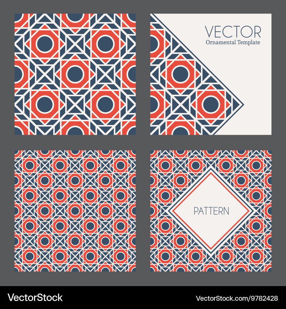 Geometric patterns Vector Image