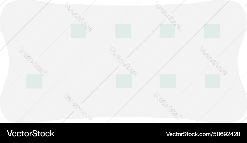 Minimalist white rectangular frame with subtle Vector Image