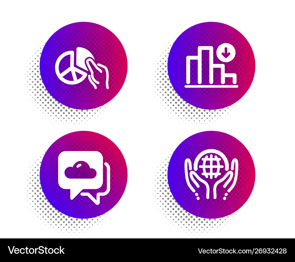 Pie chart decreasing graph and weather forecast Pie chart decreasing graph and weather forecast vector image